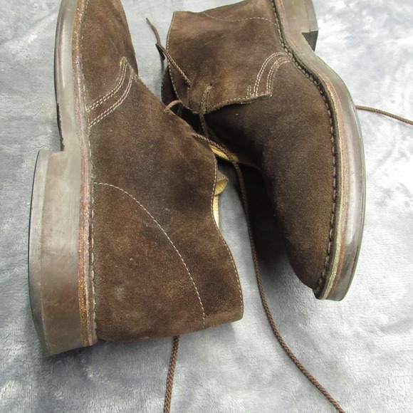 PEAL & CO Suede Chukka Boots Mens 11 D Casual Italian Leather‎ Shoes Formal Heel main image 8